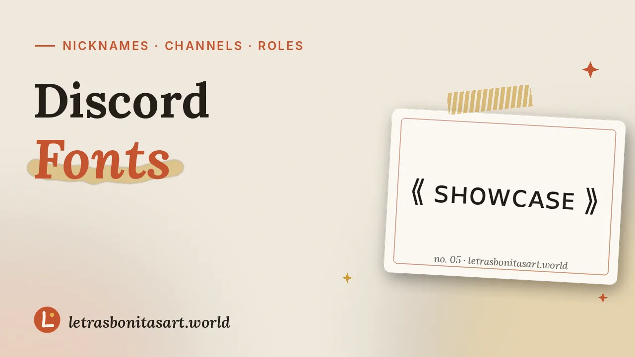 Discord fonts for art servers, artwork by letrasbonitasart.world